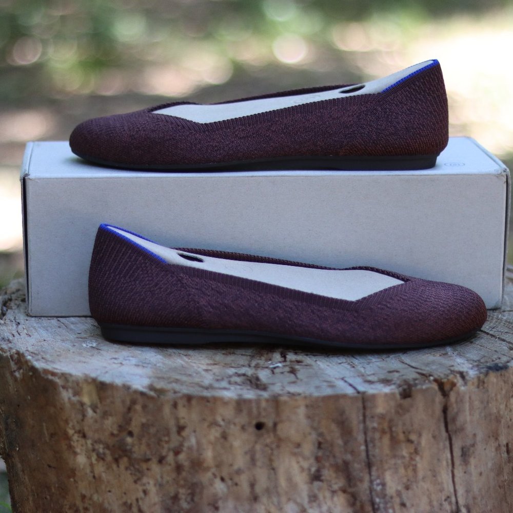 Retired Rothy's Truffle Python Flats Size 7 NIB - Picture 2 of 5